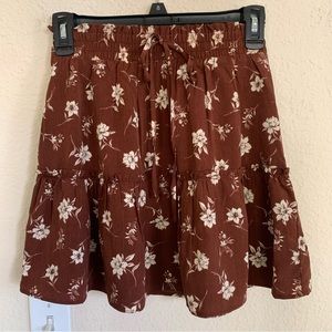 NWOT Paper Crane Ruffle Mini Skirt